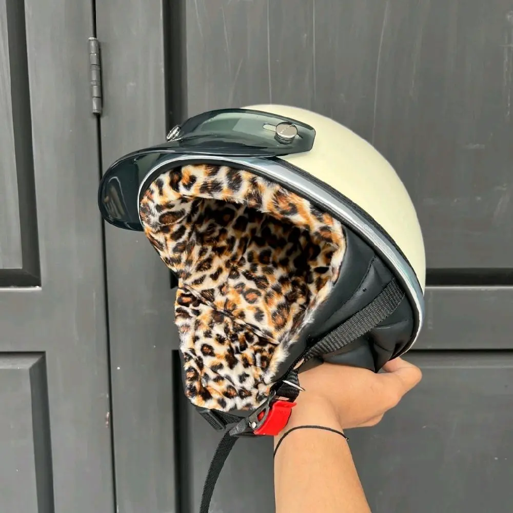 Helm Chips retro classic busa Leopard. Motorcycle.