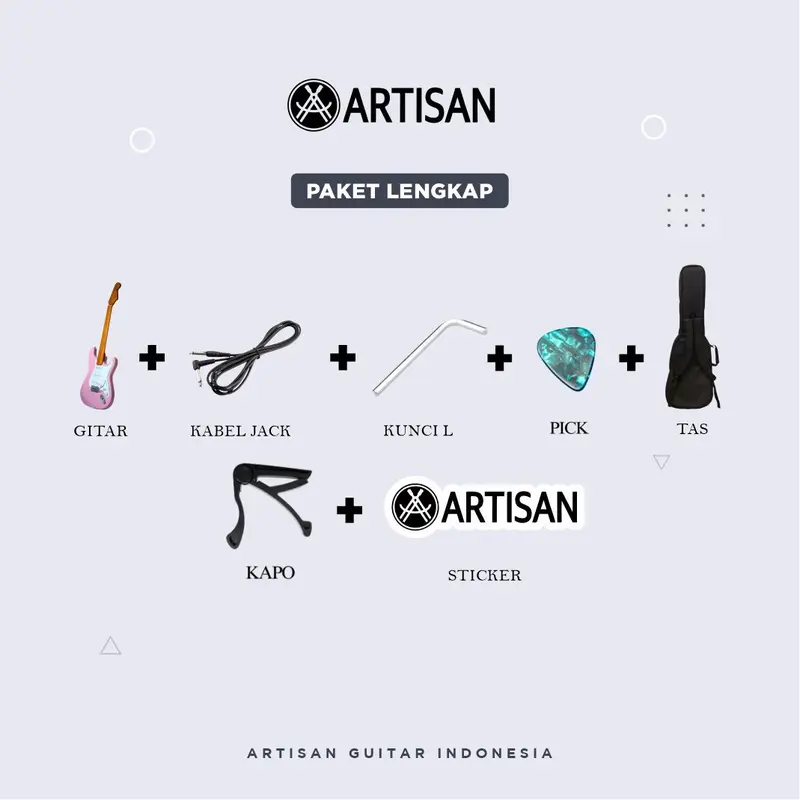 ARTISAN Gitar Listrik Stratocaster 1