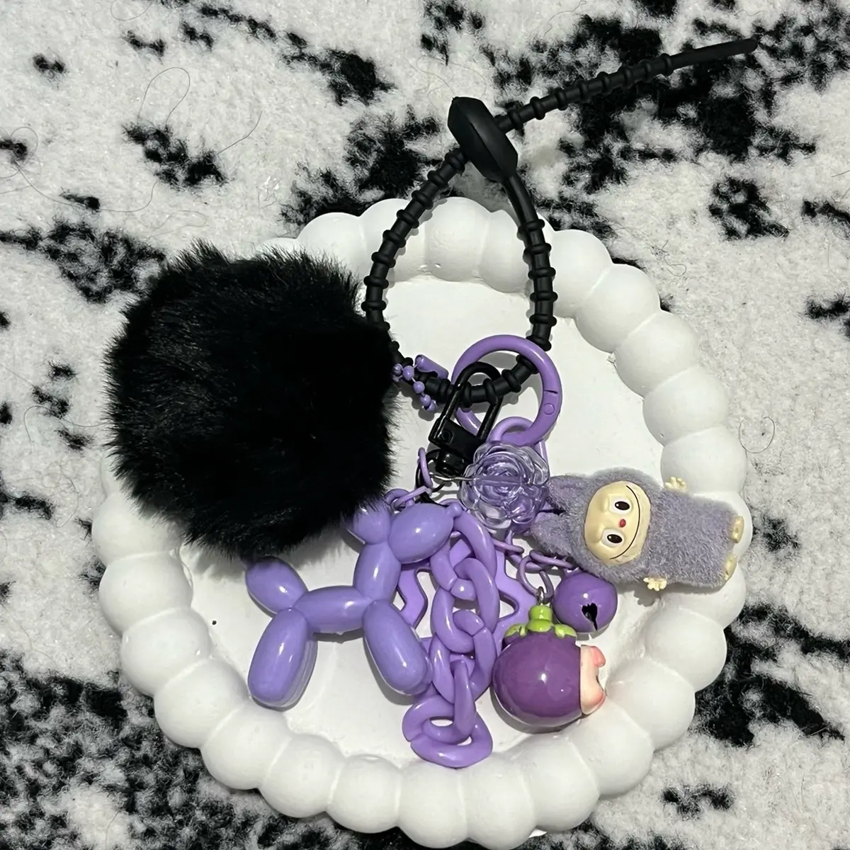 Bag charm labubu mini custom