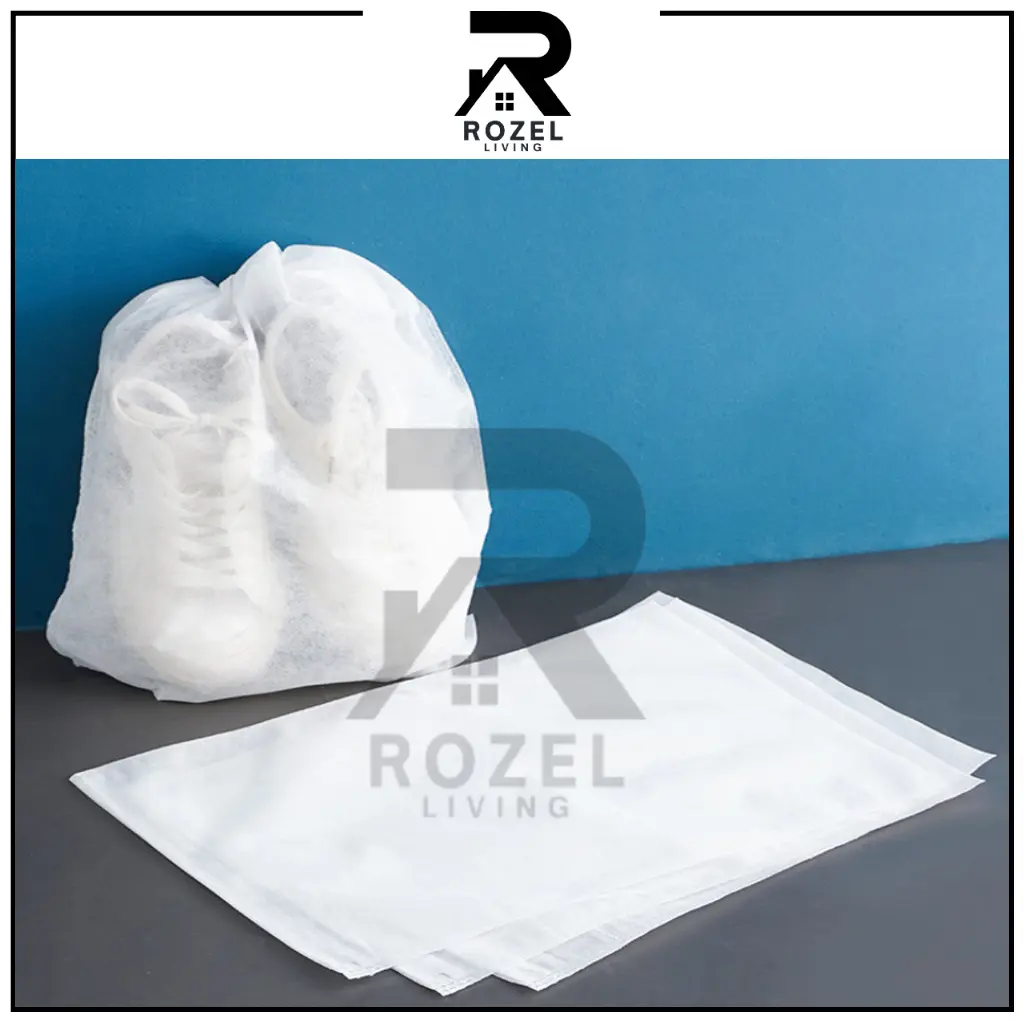 ROZEL Kantong Tas Serut Penyimpanan Sepatu Sarung Tas Sepatu Sendal Pouch Serbaguna / Shoes Bag Organizer Pouch Travel