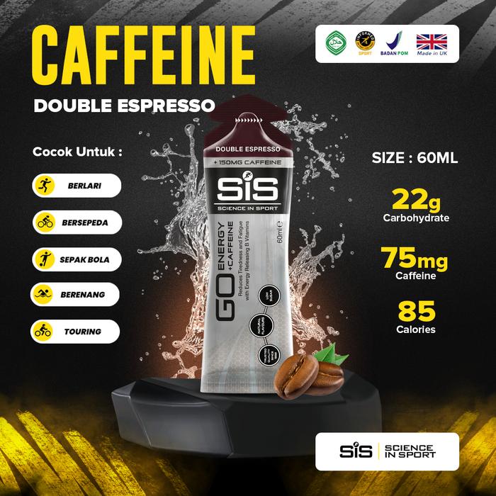 Gambar SiS Go Energy Gel Caffeine Double Espresso 60ml | Isotonic Stamina Olahraga dari SIS GO Indonesia Kota Administrasi Jakarta Barat Tokopedia