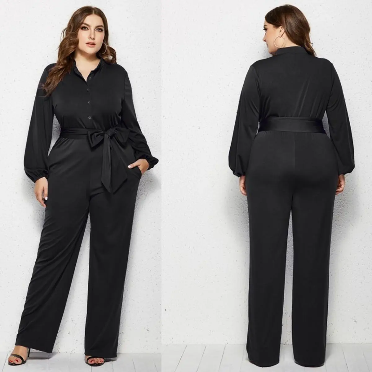 Vylen Shop Jumpsuit Jumbo Basic Fit 3XL Ld 120cm / Jumpsuit Jumbo Wanita
