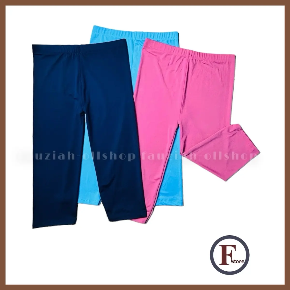 paket HEMAT isi 3pcs/ leging 3/4 sepandek premium ukuran setandar & jumbo Wanita Legging Celana Panjang Santai Dewasa