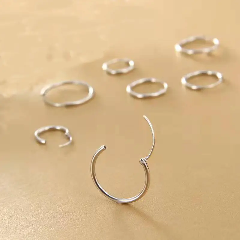 Khuyên Tai Tròn Nhỏ ALCADEN, Dành Cho Phụ Nữ Và Nam Giới, Trang Sức, Thời Trang Mới, Nhẫn Tai, Có Kích Thước 10-20mm