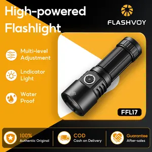 Flashvoy L17 Senter LED 5000lumen Super Terang 60W 5000mAh Type C Rechargeable Waterproof