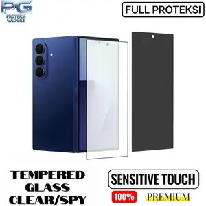 Temper glass spy/clear samsung Z Fold series | Anti gores | Full lem | Sensitif | aman Cocok untuk Samsung Z fold7/ Z fold6/ Z fold5/ Z fold4/ Z fold3 kelontong unik