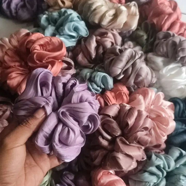 cepol hijab shimer //scrunchie viral import ikat rambut wanita cepolan jepit keong