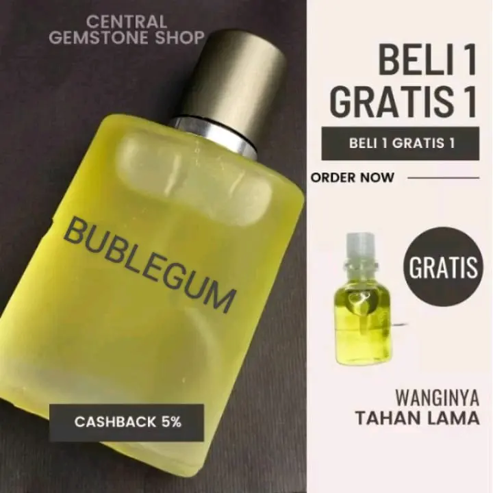 BELI 1 GRATIS 1 PARFUM BUBLEGUM TERLARIS PARFUM TAHAN LAMA 24JAM Wangi Perfume Pria WANITA Wanginya 0