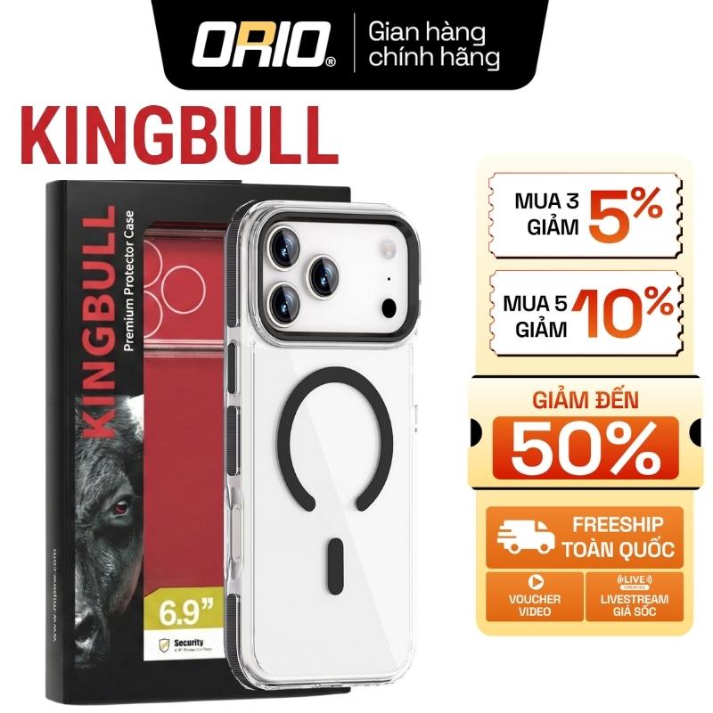 Ốp lưng iPhone KINGBULL TS71 hỗ trợ sạc không dây chất liệu PC chống ố vàng ,chống sốc va đập mạnh