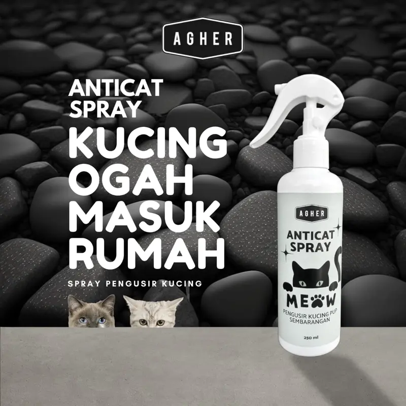 Spray Pengusir Kucing Liar Berak Pipis Sembarangan Cat Repellent Anti Kucing Anjing PUP BAB Sembarangan 250ml 0