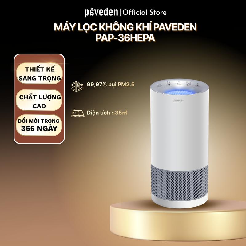 Máy Lọc Không Khí Paveden PAP-36HEPA - Đổi Mới 365 Ngày