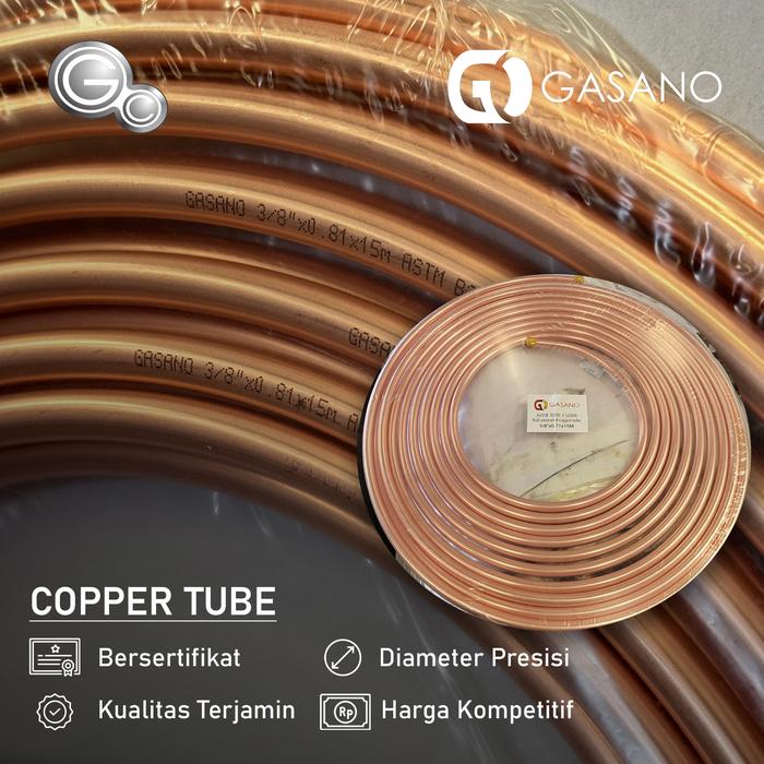 Gambar Copper Tube EIKO 1/4 Inch x 0.71MM x 15M - Harga dan Kualitas Terbaik! dari Sutindo Shop Kota Surabaya Tokopedia