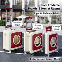 Gambar U-Living Troli Keranjang Belanja 2in1 Pet Stroller Hewan Lipat Portable 4 Roda Trolley Koper Serbaguna STO055 - Hijau - Hanya Troli dari Joybosid Kota Bekasi 4 Tokopedia