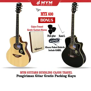 MYM Guitars Bundling Gitar MYX 600 BONUS Cajon Travel