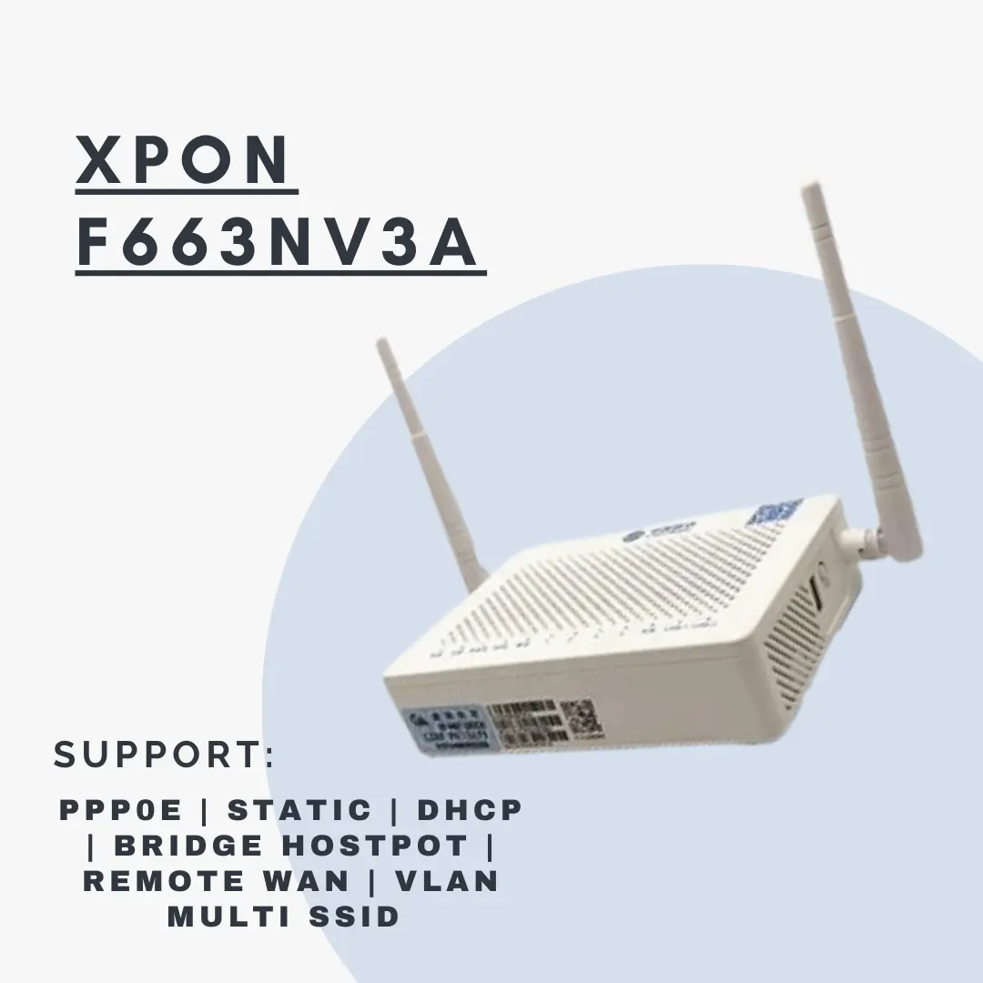 Modem F663NV3a XPON dengan Wifi dan FTTH ONT ONU