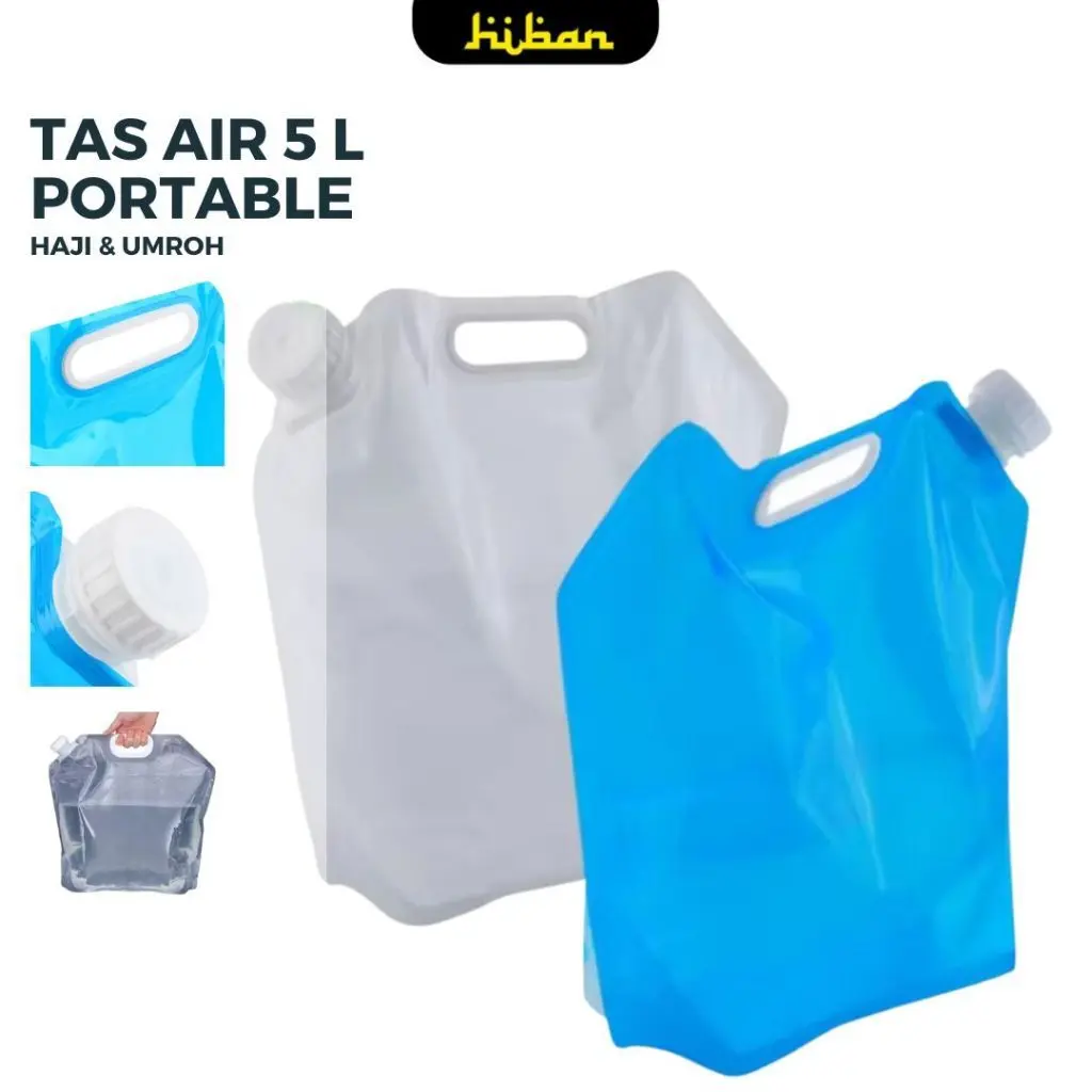 Kantong Air 5 Liter 10 Liter Kantong Lipat Tempat Air Camping Adventure Water Bag Jerigen Lipat Portable