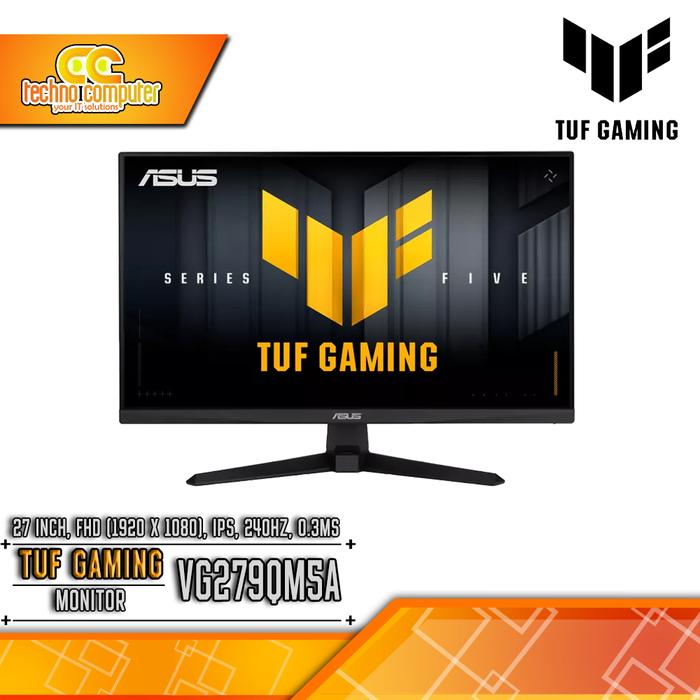 Gambar MONITOR ASUS TUF GAMING VG279QM5A Gaming Monitor - 27 inch, FHD (1920 x 1080), IPS, 240Hz, 0.3ms dari Techno Computer Bali Kota Denpasar Tokopedia