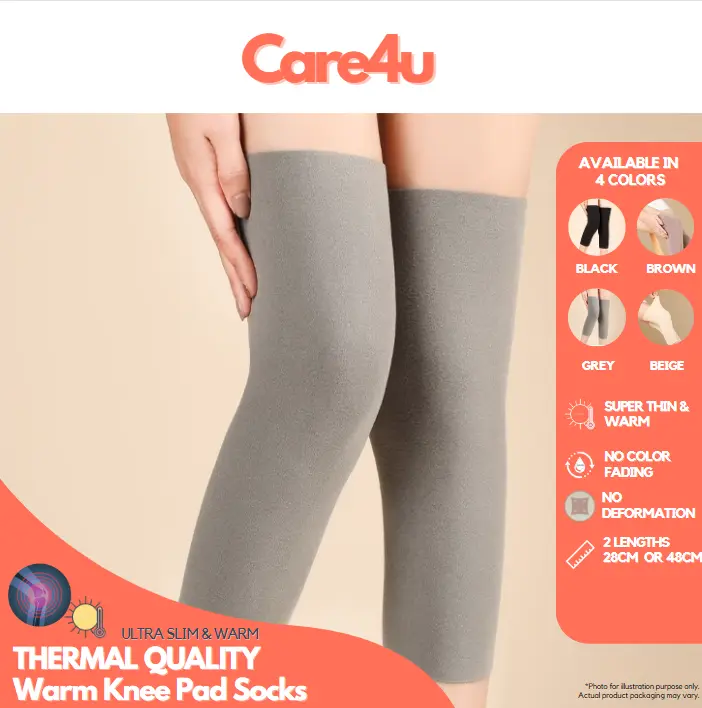 Warm Ultra Slim Thermal Knee Socks Long Short F/M Comfort Effective Cold Relief Arthritis Protect Knees Womenswear Lady Breathable Basic Minimalist socks Travel Lingerie Bridal