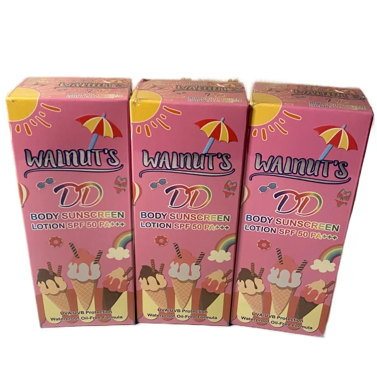 WALNUTS DD BODY SUNSCREEN LOTION SPF 50++ Mencerahkan