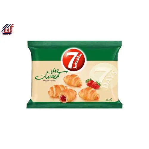 Roti 7 days Bread Croissant  Chocolate & Strawberry roti 7Days Bakery Products Almarai Rasa Cokelat Dan Stoberi Asli Arab Saudi 6