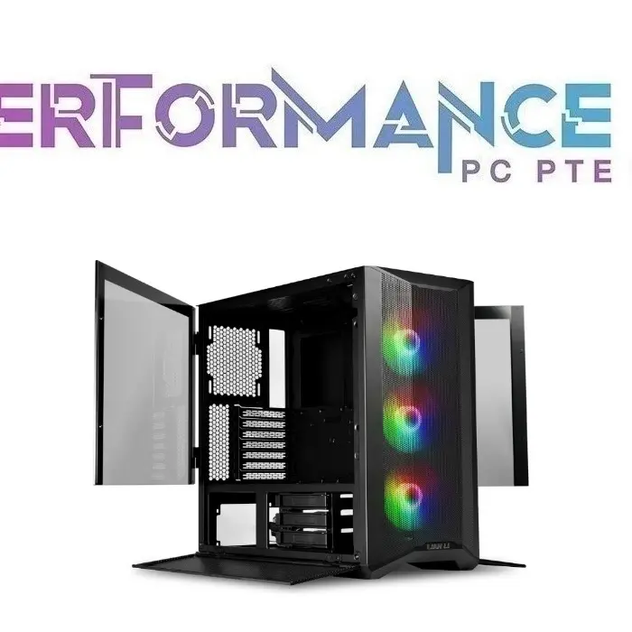 Lian Li Lancool II Mesh C RGB Performance Black/White (with type C port) Case (1 YEAR WARRANTY BY CORBELL TECHNOLOGY PTE LTD)