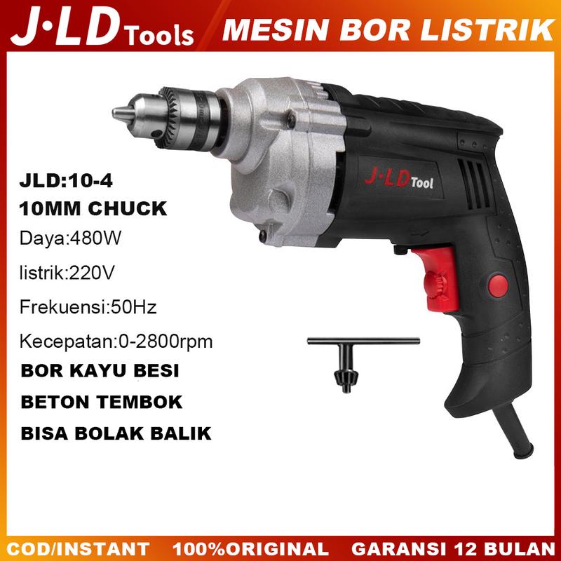 COD JLD Mesin bor listrik J10-3 bor listrik Murah alat bor listrik 380W 10mm Chuck Bor tangan listrik Bor obeng Bor kayu beton tembok besi 3