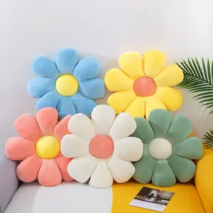 Bantal Sofa Ruang Tamu Aesthetic Bentuk Bunga Hadiah Boneka Bahan Yelvo Halus Lembut Ukuran 30cm 60cm Sudah SNI