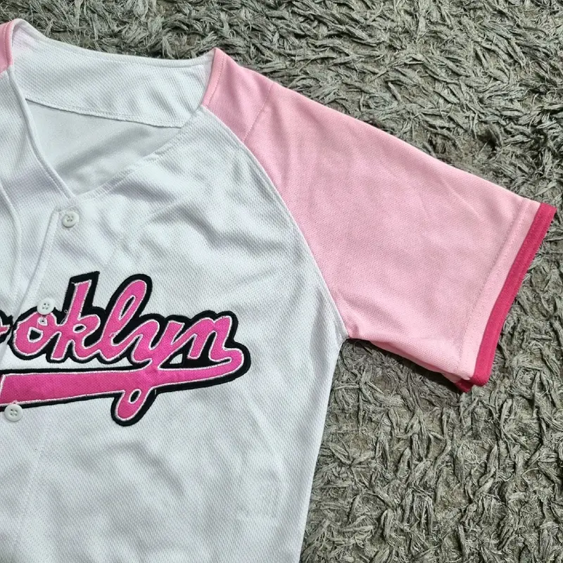 Baju Jersey Baseball CROPTOP Bahan SOFT DRYFIT INLITE Size M L XL Zumba Dance 1