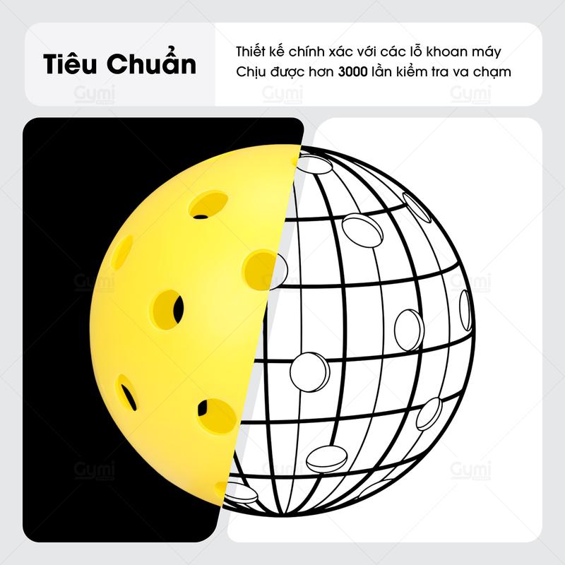 Bóng Pickleball 40 Lỗ Phù Hợp Sử Dụng Tập Luyện Và Thi Đấu Ngoài Trời Nhiều Màu Sắc 6