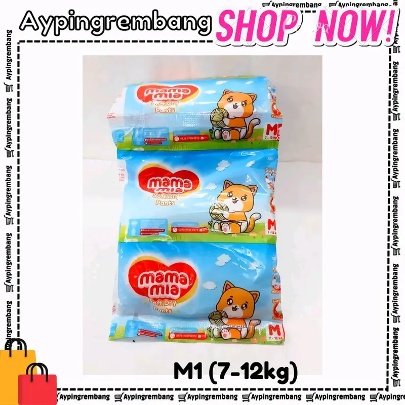 MAMAMIA SOFT DRY PANTS renteng isi 18 (ekonomis) 1