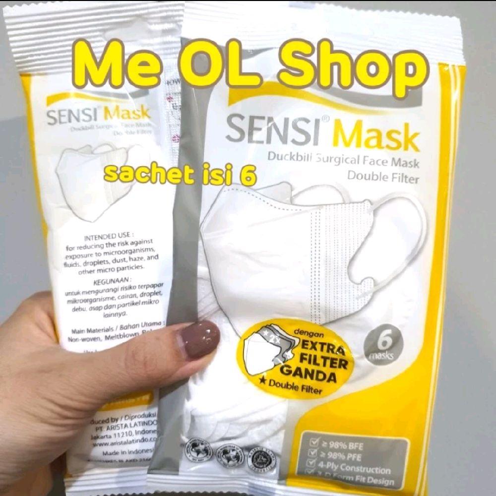 MASKER SENSI DUCKBIL SACHET ISI 6 PCS