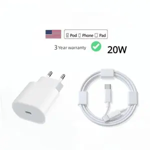 3-Year Warranty Kabel Lightning Type-C Charging Set with Box for i6,i7,i8,x,xr,i11,i12,i13,i14 USB-C to Lightning Cable Type-c to Lightning