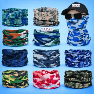 [Pack 6pcs] Masker Leher Motif Camo Loreng Random | Bandana Outdoor Seamless – Favorit Pecinta Loreng