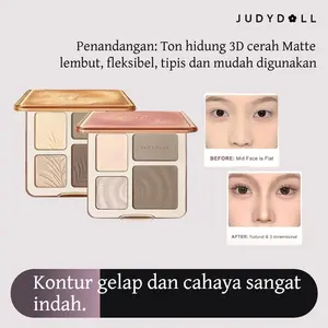 Judydoll Contour Bronzer Highlighter Palette/Judydoll 2-IN-1 Matte Brightening Comprehensive Palette