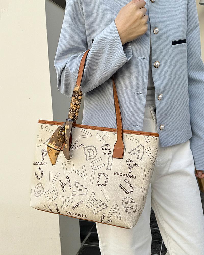 Product Introduction of SanML Handbag, New Fashion Printed Large Capacity Tote Bag Best Selling Classic Style 8