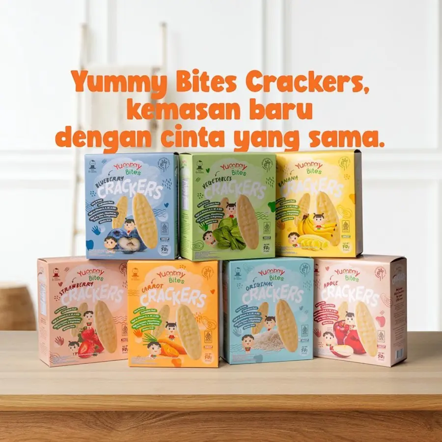 Yummy Bites Rice Crackers 50 GR Snack Baby