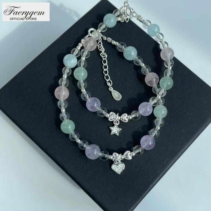  Vòng Tay thiết kế FaeryGem Baby mix 5 loại đá thu hút may mắn Tất Cả Năng Lượng Faery Gem   Vòng tay phong thuỷ   