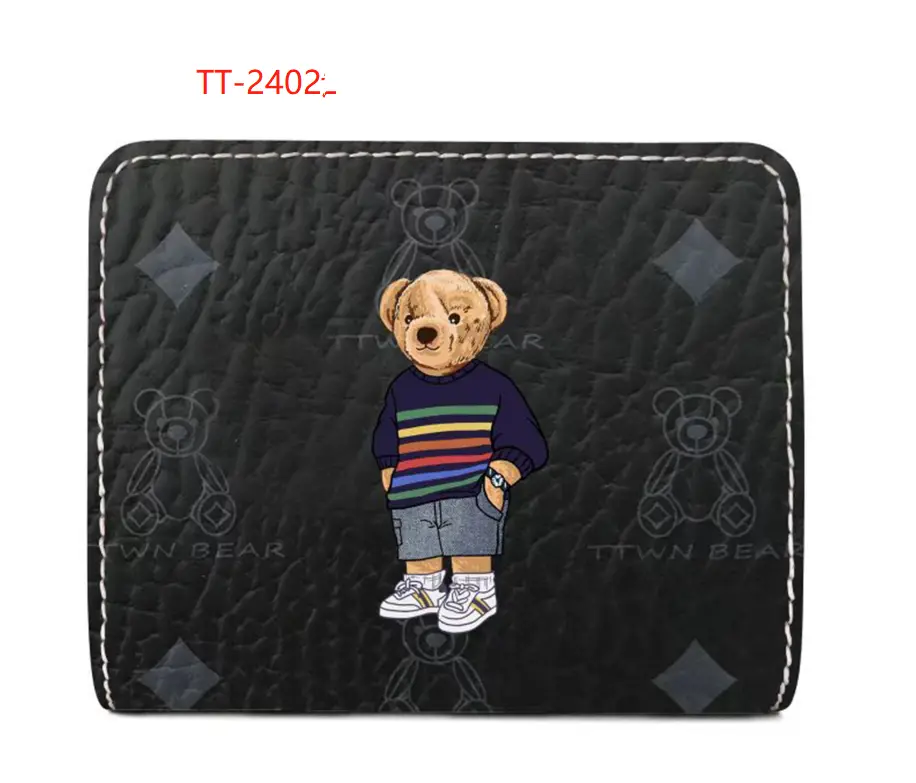 DOMPET WANITA IMPORT TTWN BEAR ORIGINAL TT2402 DOMPET HITAM TTWNBEAR-DOMPET TTWN BEAR