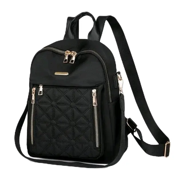 Tas Ransel Sekolah Wanita Anti Air Bahan Nilon Korea Setyle - Selempang Backpack gendong 0