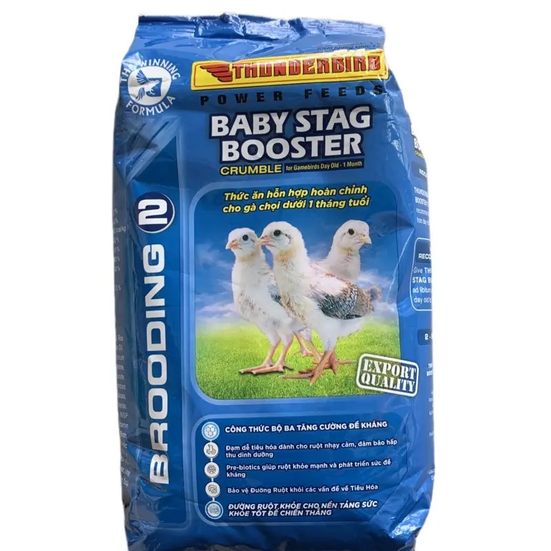 Thức ăn cho gà con hàng nhập giúp gà con mau lớn khỏe mạnh dạng túi 1 kg 0