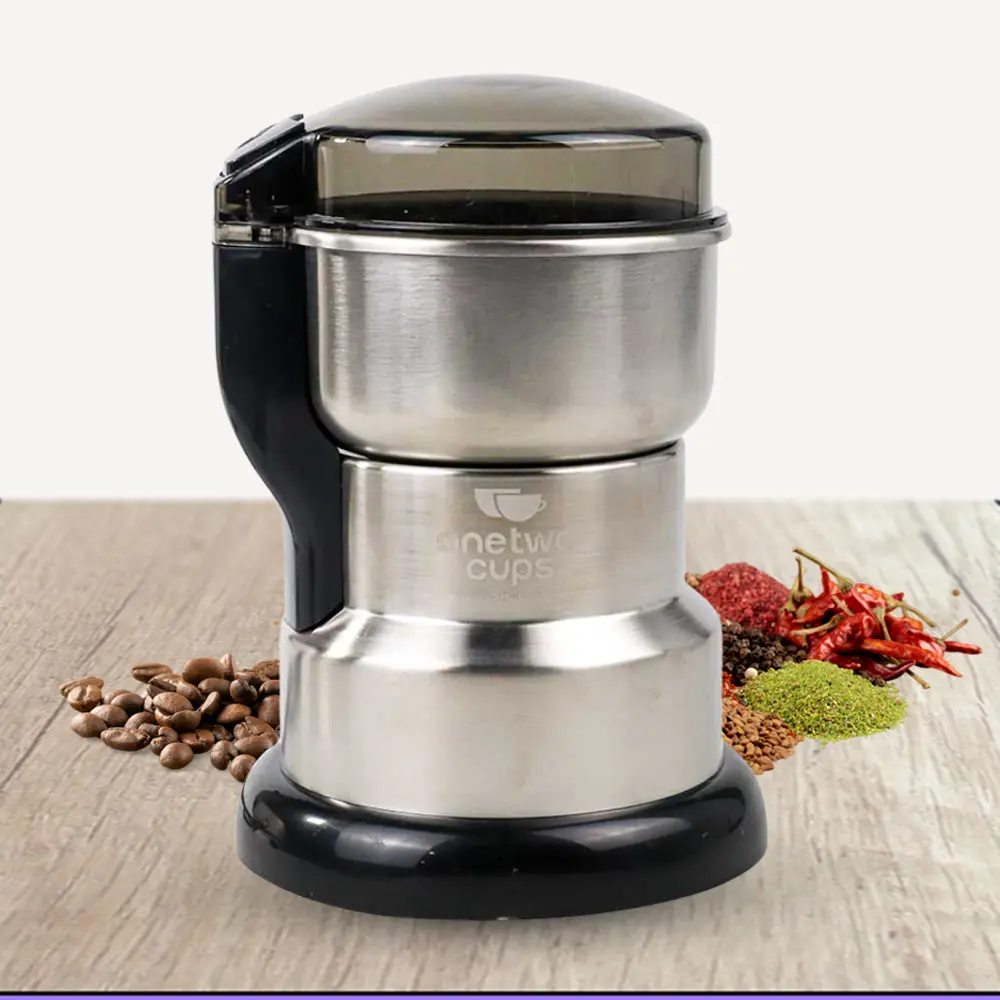 One Two Cups Alat Penggiling Kopi Elektrik Bumbu Coffee Grinder 200W - SH-666