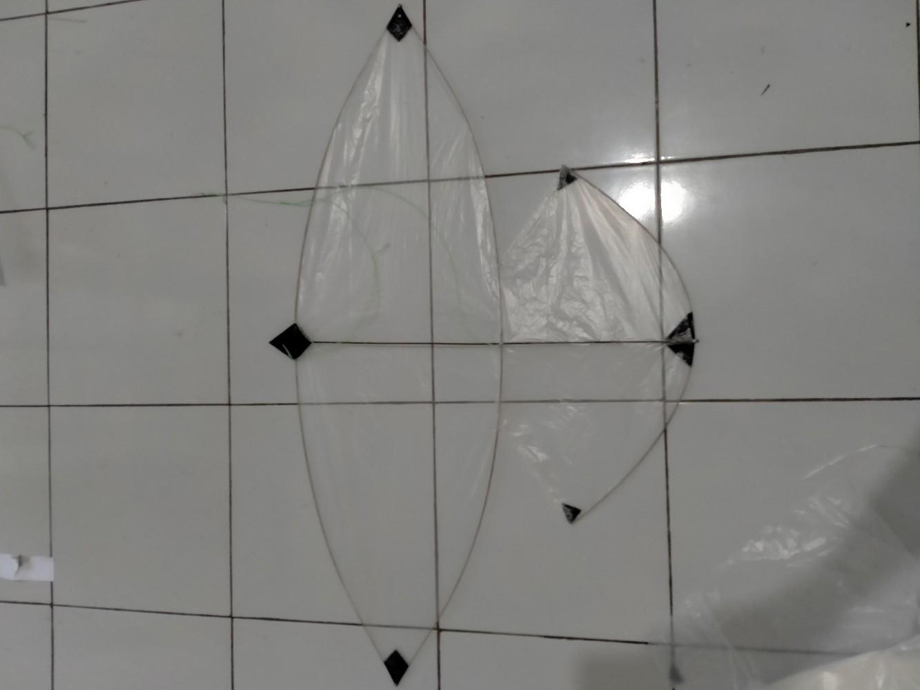 Layangan papiran lemes siap terbang