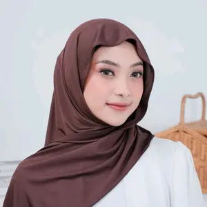 Pashmina Bamboo  Rayon Hijab Pasmina untuk Outfit Wanita Modern dan Elegan phasmina ceruty oval Jilbab Muslim