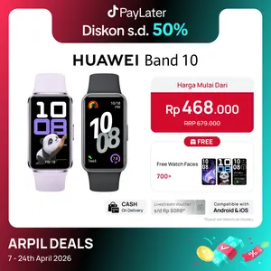 HUAWEI Band 10 Smartband | Sleek Aluminum Alloy Case | Pro-Level Sleep Analysis | Emotional Wellbeing Assistant Aluminium Jam Watch Layar | smartwatch