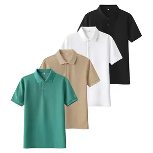 Ds - Paket Hemat 4 Kaos Kerah Polo Pria Lengan Pendek | Polo Shirt Polos Premium