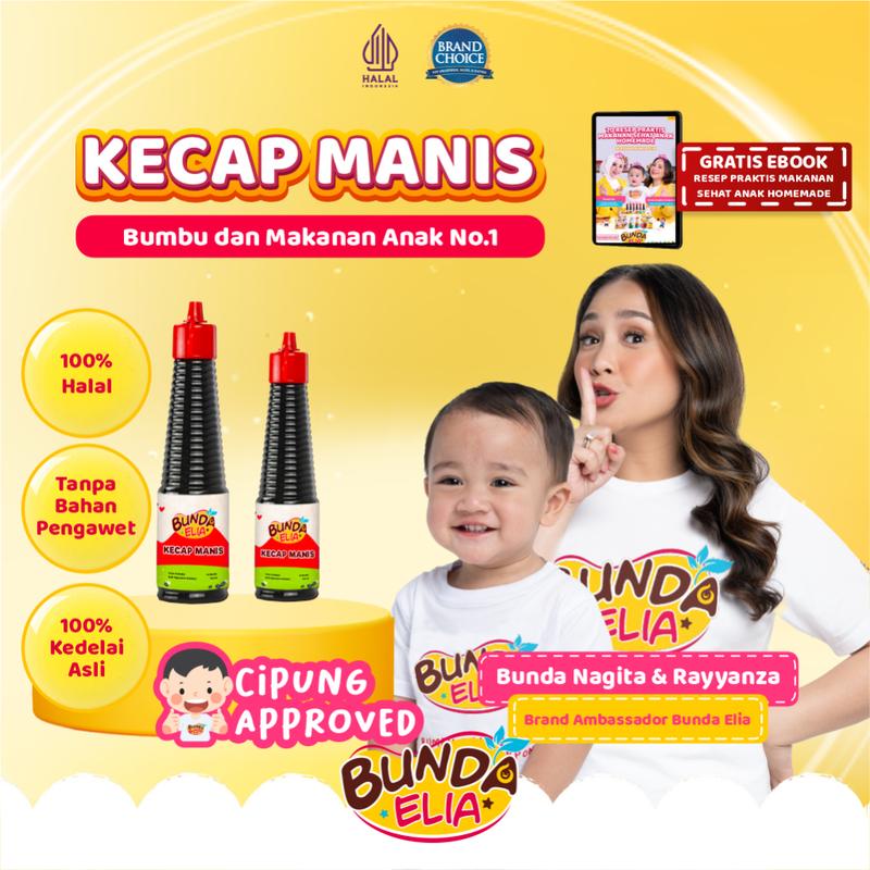 BUMBU BUNDA BY ELIA Kecap Manis Organik Saos Tiram Minyak Wijen / Bumbu Masak Organik untuk Anak 2