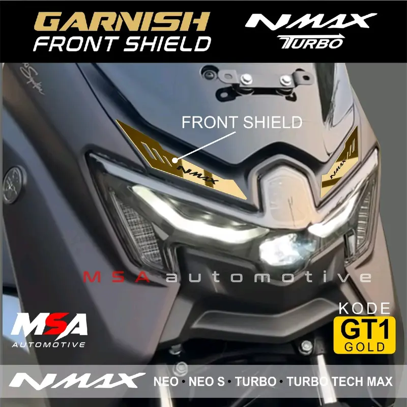 garnish motor aksesoris front shield nmax turbo Motor Motorcycle 2