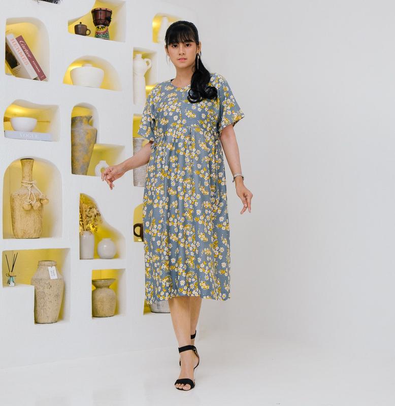 Daster Cibi Rayon Lembut Busui Friendly Nyaman Bermotif 3