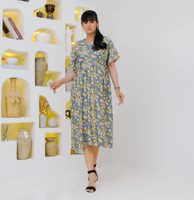 Daster Cibi Rayon Lembut Busui Friendly Nyaman Bermotif 3