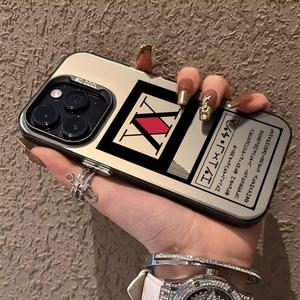 HUNTER×HUNTER ライセンス スマホケース カラー「Electrosilver」 iPhone 17/16/11/14/15/12 Pro、11 Plus、13 Pro Max 対応 Samsung Galaxy S25/S24/S23/A56/A55/A54対応 耐衝撃ケース